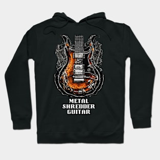 Blackened Fury - Heavy Metal Shredder Guitar Hoodie